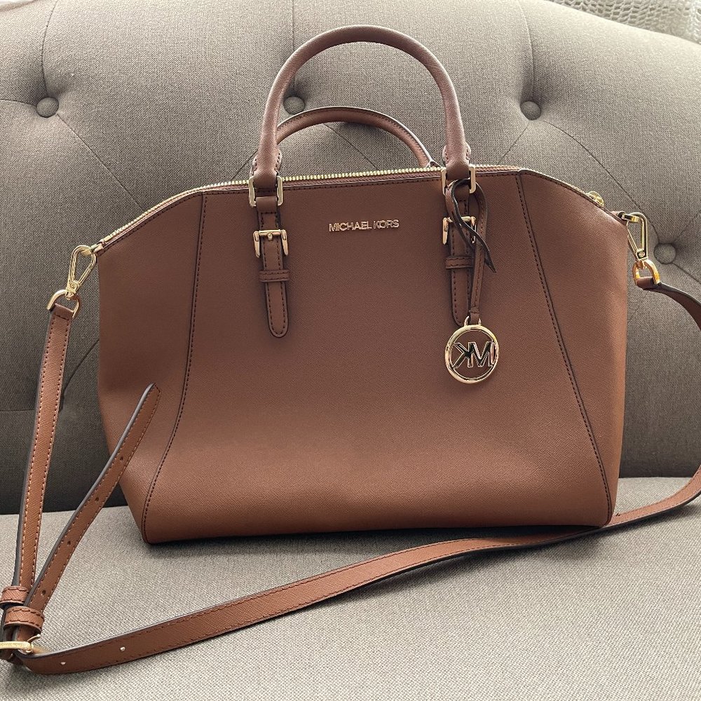 NWT Michael Kors Satchel Shoulder/Hand Bag in Brown